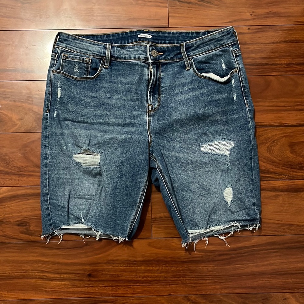Size 12 denim Bermuda shorts